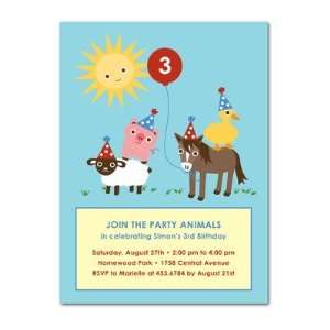   Invitations   Party Animals By Night Owl Paper Goods: Toys & Games