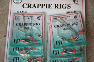   Lot 12 Dolphin FJ Niel Crappie Rig Size 8 Fish Fishing Tackle  