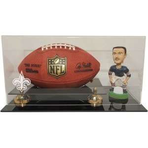   Saints Deluxe Football and Bobblehead Display