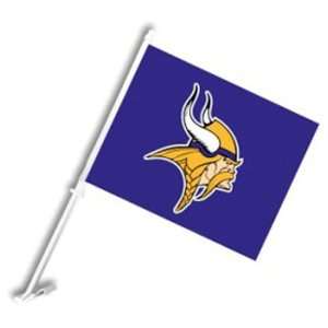 Minnesota Vikings Car Flags   Set of Two Sports 