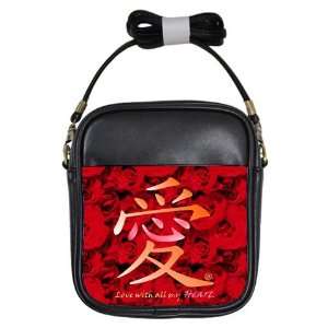  Chinese Love Roses Girl Sling Bag 