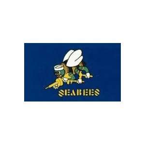   NEOPlex Economy 3 x 5 Military Flag   Navy Seabees: Office Products