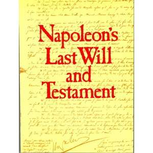  Napoleons Last Will and Testament (9780448221861) jean 
