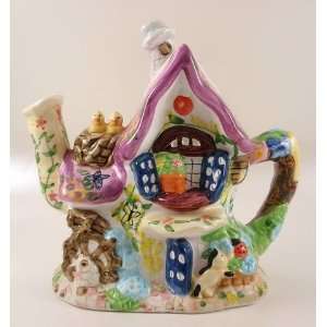  Cute Ceramic Cottage Novelty Teapot by WCL Kitchen 