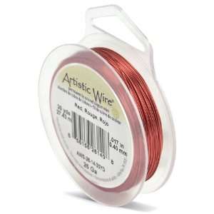  Artistic Wire 26 Gauge Red Wire, 30 Yards Arts, Crafts 