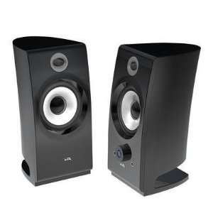  2.0 Black Pedestal Speakers Electronics