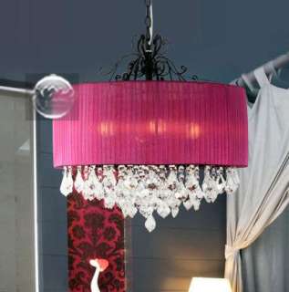 New! rose pink Luxury chandelier crystal clear lamp  
