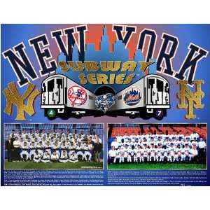 New York Yankees    2000 Subway Series    13 x 16 Plaque  