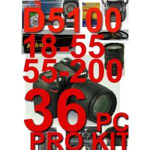  Nikon D5100 36 Piece Pro Kit