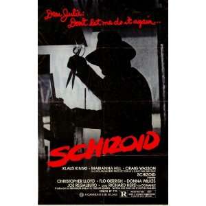  Schizoid Movie Poster (11 x 17 Inches   28cm x 44cm) (1980 
