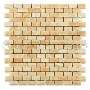  Honey Onyx Baby Brick Polished Mosaic Tile