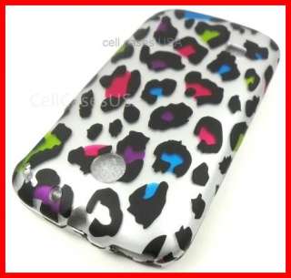 HUAWEI ASCEND II 2 COLOR LEOPARD SILVER HARD COVER CASE  