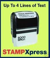 Line Custom Rubber Stamp   Any Ink Color  