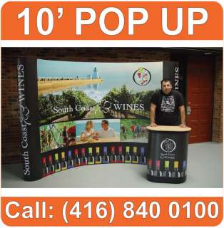  Pop Up Booth Trade Show Display Banner Stand + CUSTOM GRAPHICS  