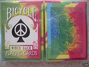   Tie Dye Deck Playing Cards Tye Die Magic Dyed Custom Hippy tiedye