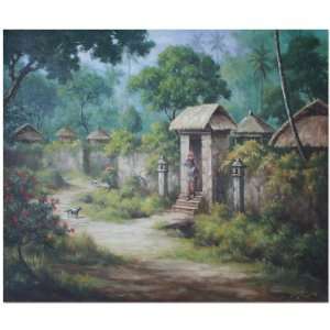  Hidden Village Painting~Landscape Theme~Canvas