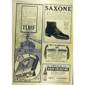 1916 Saxone Advert Turf Cigarettes ScrubbS Vichy