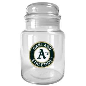   Athletics MLB 31oz Glass Candy Jar   Primary Logo: Sports & Outdoors