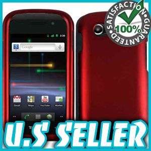 RUBBER RED HARD CASE FOR SAMSUNG NEXUS S+4G D720 PROTECTOR SNAP COVER 