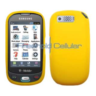 Yellow Silicone Skin Case for Samsung Highlight T749  