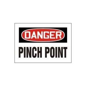  DANGER PINCH POINT 10 x 14 Aluminum Sign: Home 
