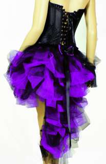   Black Burlesque Moulin Rouge Mardi Gras Dance show Ball Dress Up Skirt