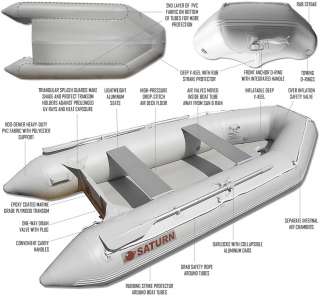   11 SD330 Inflatable Lightweight 1100 Denier PVC Dinghy Fishing Boat