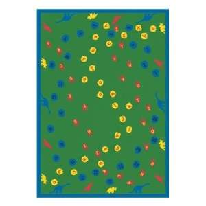   Walk 1403 Green Kids Room 54 x 78 Area Rug