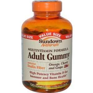 Multivitamin Formula, Adult Gummy, Orange, Cherry and Grape, 120 Gummi