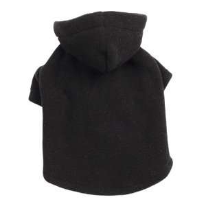   Polyester Basic Fleece 16 Inch Dog Hoodie, Medium, Black