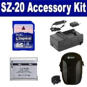  Olympus SZ 20 Digital Camera Accessory Kit includes 