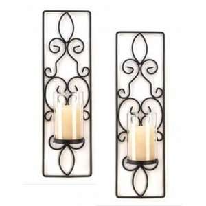  FLAMELESS FLICKERING VANILLA CANDLE WALL SCONCES
