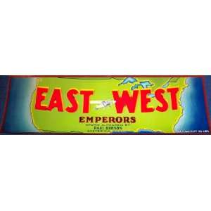 Early American! East West Crate Label, 1940s: Everything 