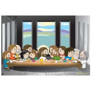    Christian Poster   The Last Supper 19x13