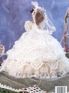 Rosette of Charlotte Bridal Gown for Barbie Fashion Dolls Crochet HTF 