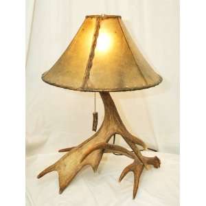  Western Moose Antler Lamp   Large Table Lamp