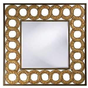  Austen Hammered Gold Mirror 40x40x2