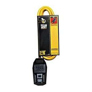  Woods 2877 Yellow Jacket 2 Foot Extension Cord with Right 