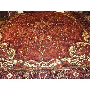  8x11 Hand Knotted HERIZ Persian Rug   88x115