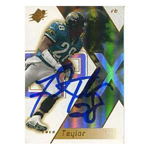 Fred Taylor Autographed/Signed 2nd Year Upper Deck SPX Card