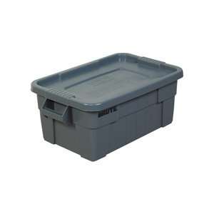  Gray Brute Totes with Lid, 18 x 28 x 11