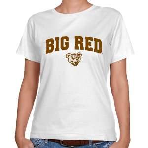  Cornell Big Red Ladies White Logo Arch Classic Fit T shirt 