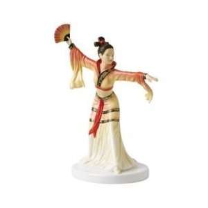  Royal Doulton Lady Figure Chinese Fan Dance NEW Collection 