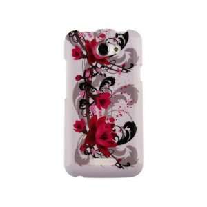   Red Flower Phone Design Case for HTC One X: Cell Phones & Accessories