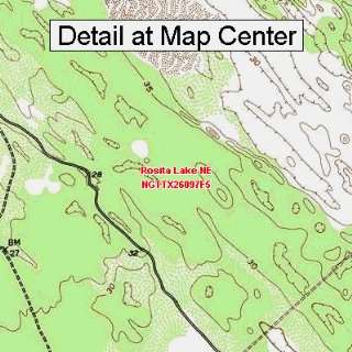  USGS Topographic Quadrangle Map   Rosita Lake NE, Texas 