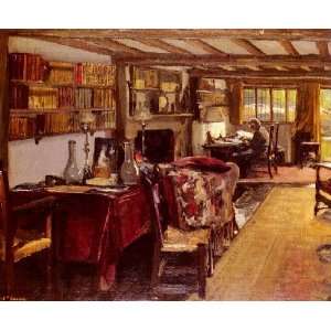  painting reproduction size 24x36 Inch, painting name A Writing Room 