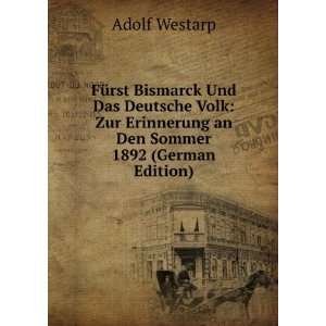  FÃ¼rst Bismarck Und Das Deutsche Volk Zur Erinnerung an 