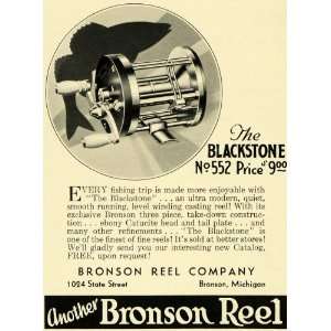  1932 Ad Bronson Reel Co. Blackstone No 552 Casting Reel 