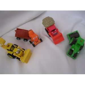 Bob the Builder Toy Set ; Scoop, Muck, Roley (2 1/2), Dizzy Mixer 