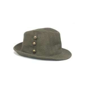  AUGUST ACCESSORIES American Dreamer Fedora Hat, Olive 